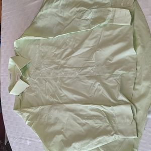 Van Heusen Broadcloth Mint Green Dress Shirt 18 36/37